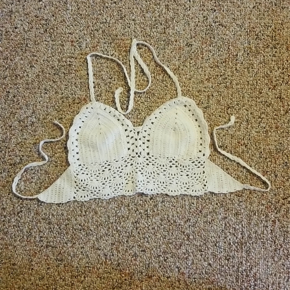 Crochet Lace Tie Bralette